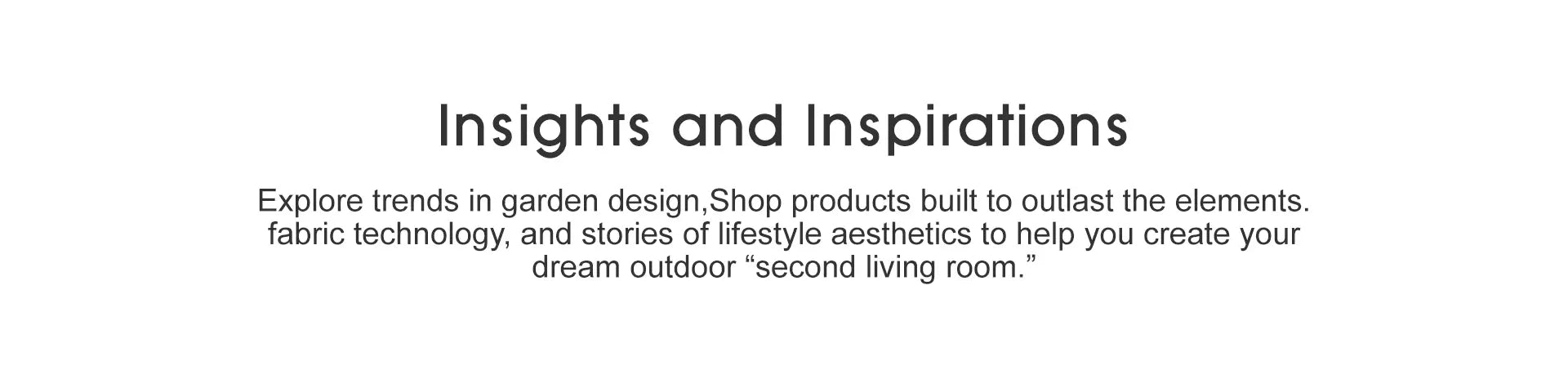 OuterCraft outdoor living inspirations and garden design trends