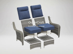 The Monolith Wicker Outdoor Loveseat